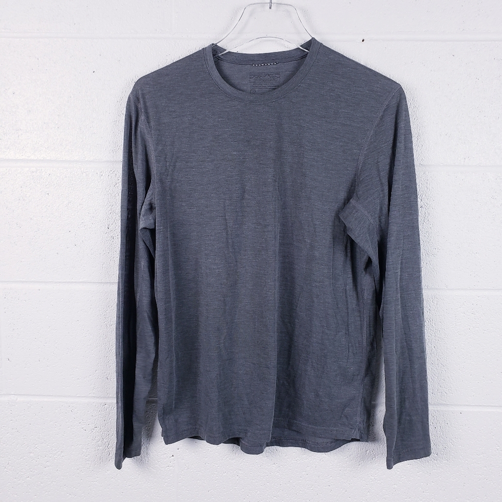 Patagonia Men's Long-Sleeved Capilene Cool Trail Shirt Dark‎ Grey Size Small